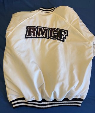 Chaqueta Bomber Real Madrid Oficial Blanca Talla L