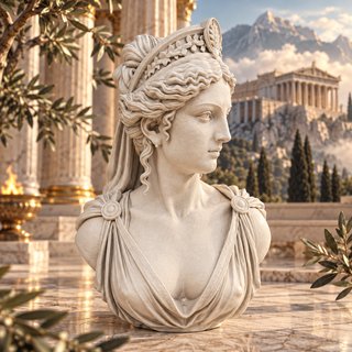 Busto 3D Reina Hera - Dioses del Olimpo