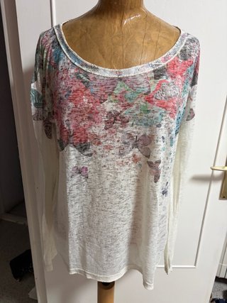 Camiseta estampada de manga larga
