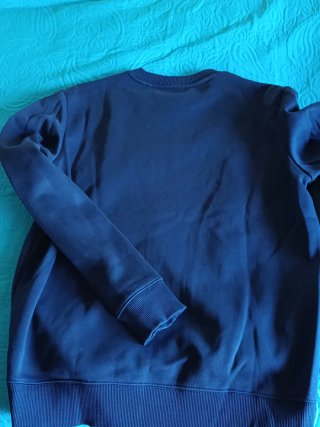 Sweatshirt Hugo azul escuro estampado homem L