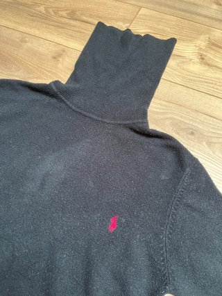 Jersey Polo Ralph Lauren cuello alto negro talla L