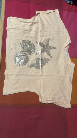 Camiseta Manga Corta Estampado Marino