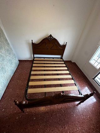 Cama de madera clásica 1,90m