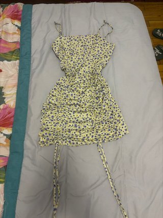 Vestido corto estampado floral