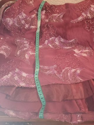 Traje Higar Novias Seda Bordado color vino