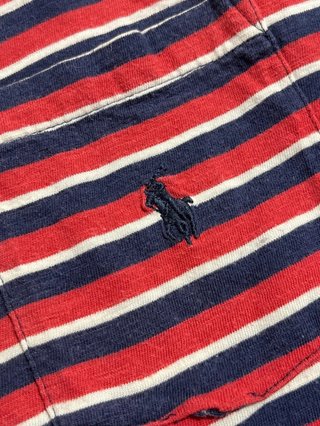 Camiseta Ralph Lauren rayas rojo azul talla S