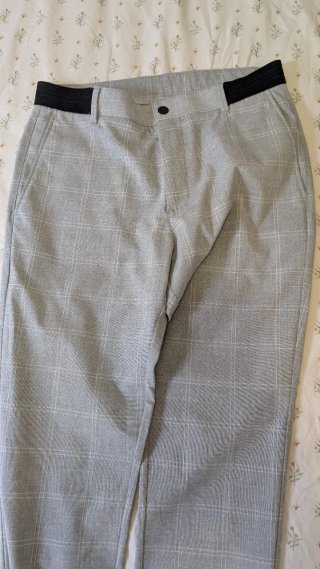 Pantalón de vestir cuadros Zara