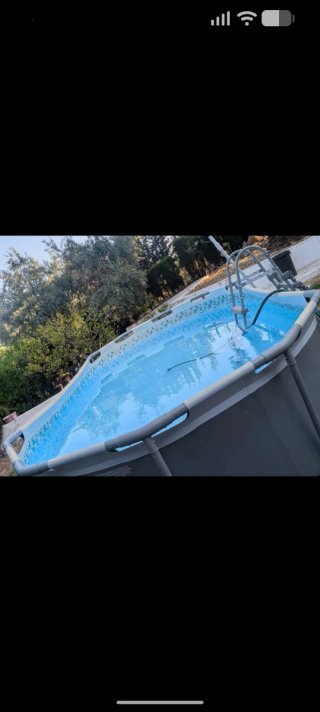 Piscina desmontable gris