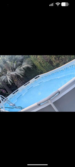 Piscina desmontable gris