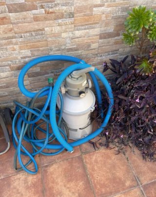 Piscina desmontable gris