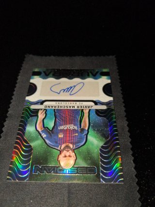 Cromo Javier Mascherano Autógrafo Panini Barça