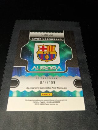 Cromo Javier Mascherano Autógrafo Panini Barça