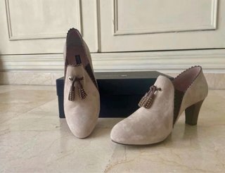 Botines de piel con tacón