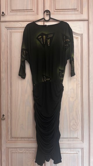 VESTIDO FIESTA CON DETALLES