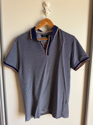 Polo Formula Joven Azul/Gris