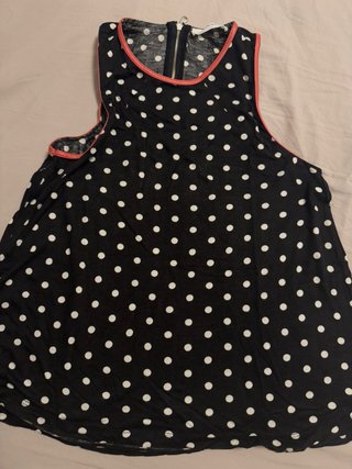 Camiseta sin mangas de lunares