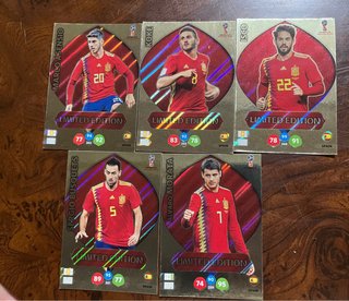 Cromos futbol edicion limitada España Russia 2018