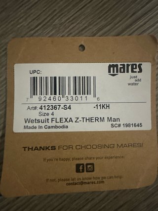 Traje de Neopreno Mares Flexa Z-Therm
