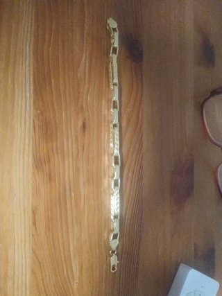 Pulsera Greca de Oro Laminado