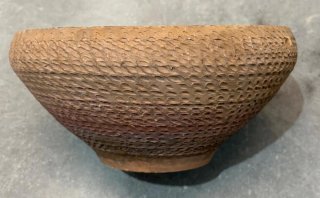 Maceta Baja de Barro Artesanal