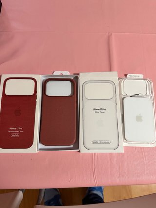 Fundas iPhone 17 Pro (TechWoven y Clear) 2 X 16€