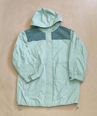 Parka Levi's con capucha verde menta y azul