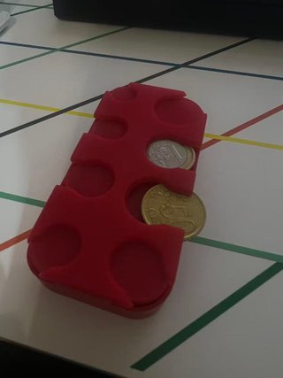 Monedero organizador monedas Euro