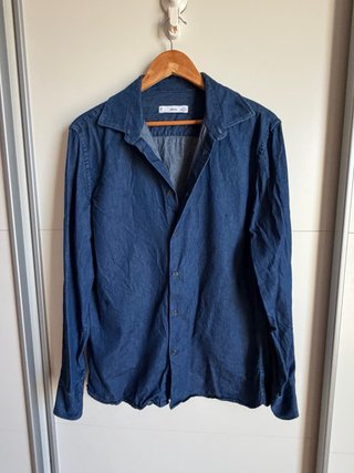 Camisa Vaquera Mango Azul Talla M