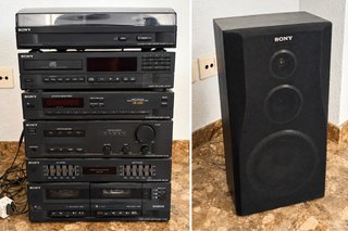 Set audio Sony vintage con 2 altoparlanti