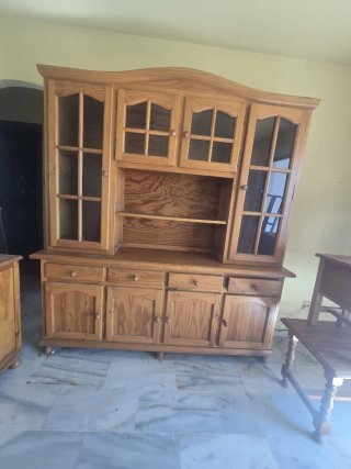 Conjunto Muebles Madera Rústica