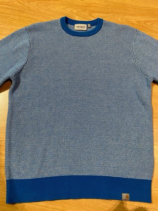 Jersey Carhartt Azul y Blanco Talla M