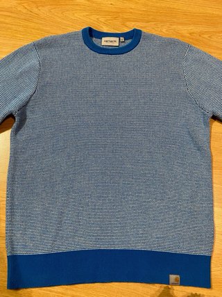 Jersey Carhartt Azul y Blanco Talla M