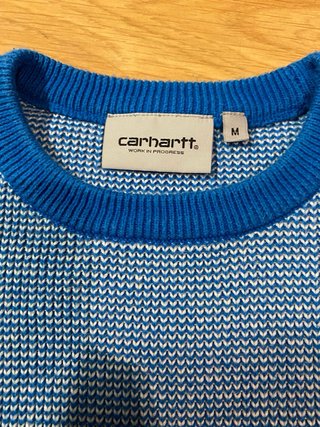 Jersey Carhartt Azul y Blanco Talla M