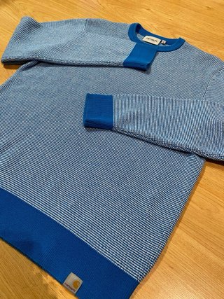 Jersey Carhartt Azul y Blanco Talla M