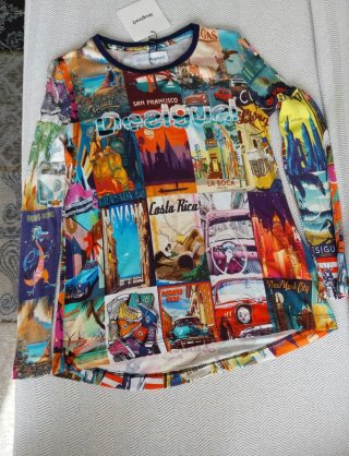 Camiseta Desigual Talla Única Multicolor