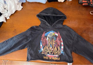 Sudadera Def Leppard Mujer Crop Top