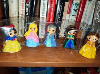 Figuras 5 princesas Disney hechas a mano