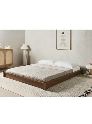 Cama King Size Madera Marrón/ totalmente nuevo