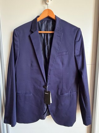 Americana H&M Skinny Fit Azul