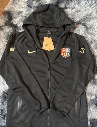 Felpa Giacca Nike Barca Barcelona Dri-FIT Nero Nuo