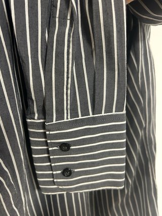 Camisa Rayas Hombre Naravanicie Negra