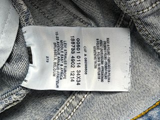 Levi's 501 Vaqueros W34 L34 Azul Claro Vintage Y2K