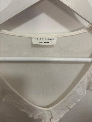 Camisa Blanca Brownie Talla S talla pequeña