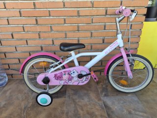 Bicicleta infantil BTWIN rosa 16"