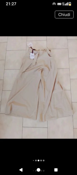 Pantaloni Palazzo Beige