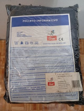 Traje de agua Faherma impermeable azul L