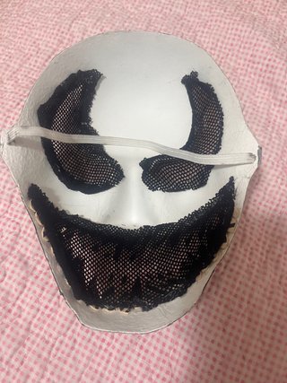 Máscara Venom Negra y Blanca