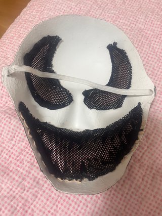 Máscara Venom Negra y Blanca