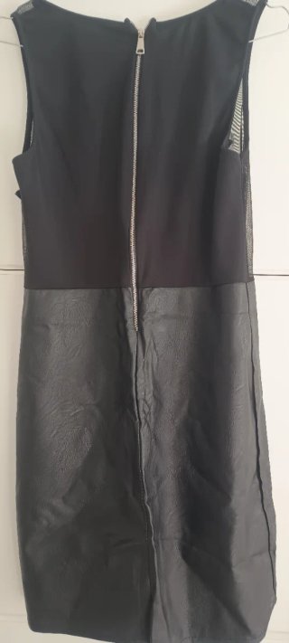 Vestido fiesta mujer negro con rosas rojas