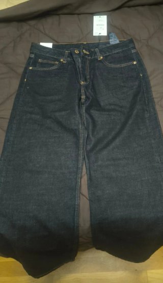 Pantalón vaquero ancho Zara azul